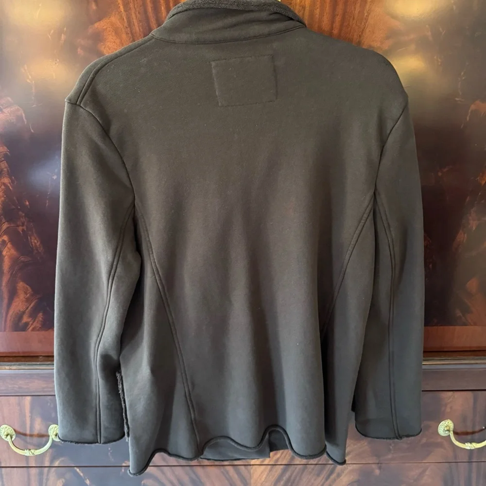 Frank & Eileen Belfast Sweatshirt Peacoat Triple Fleece Irish Chocolate S